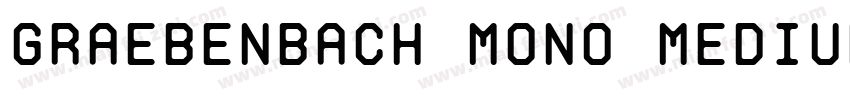 Graebenbach Mono Medium字体转换